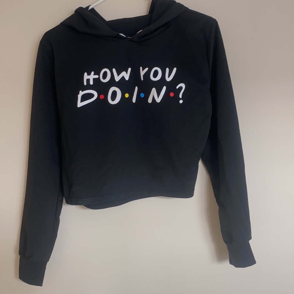 Cropped Friends Hoodie